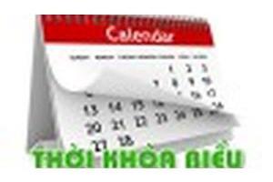 THỜI KHÓA BIỂU tuần 1
